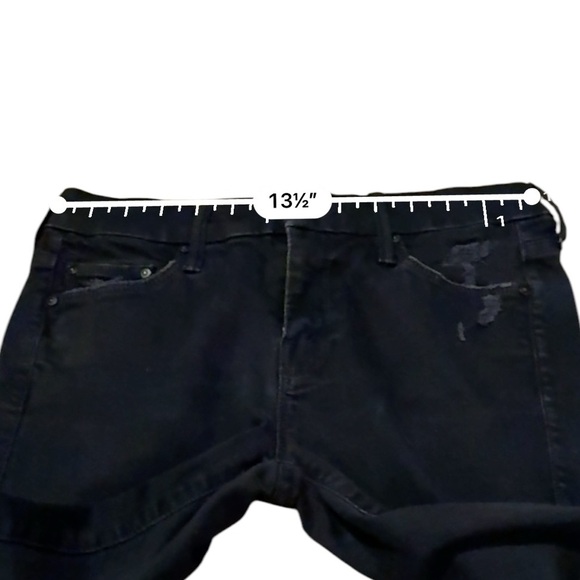 Mother Denim The Looker Ankle Fray Skinny Jeans in Guilty As Sin Sz 25 Gray Wash - Picture 14 of 16